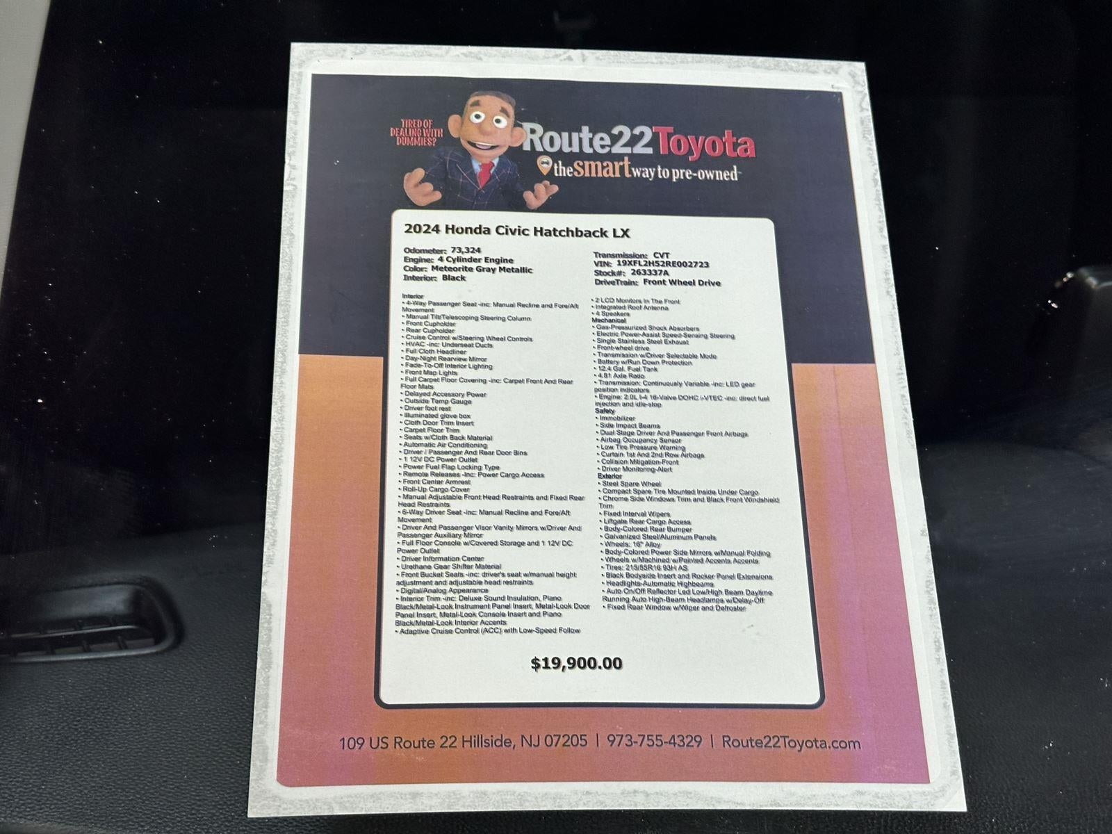 2024 Honda Civic Hatchback LX