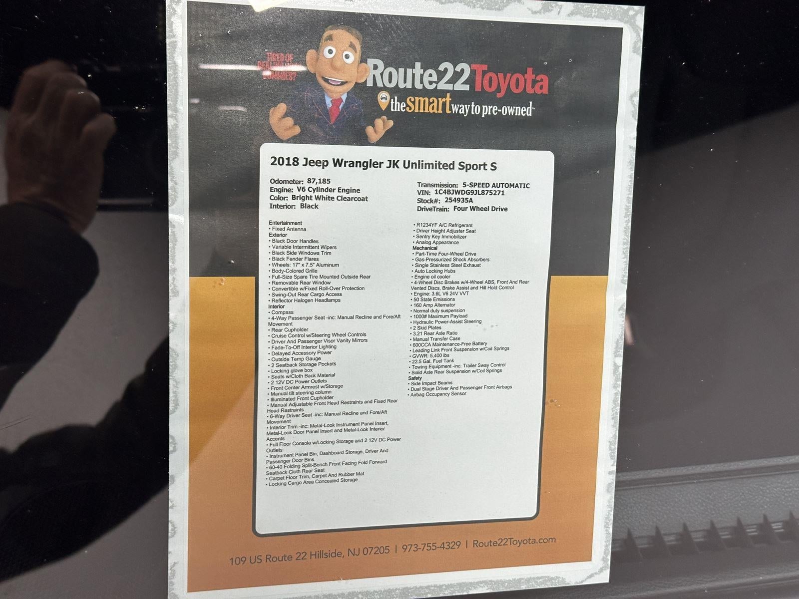 2018 Jeep Wrangler JK Unlimited Sport S