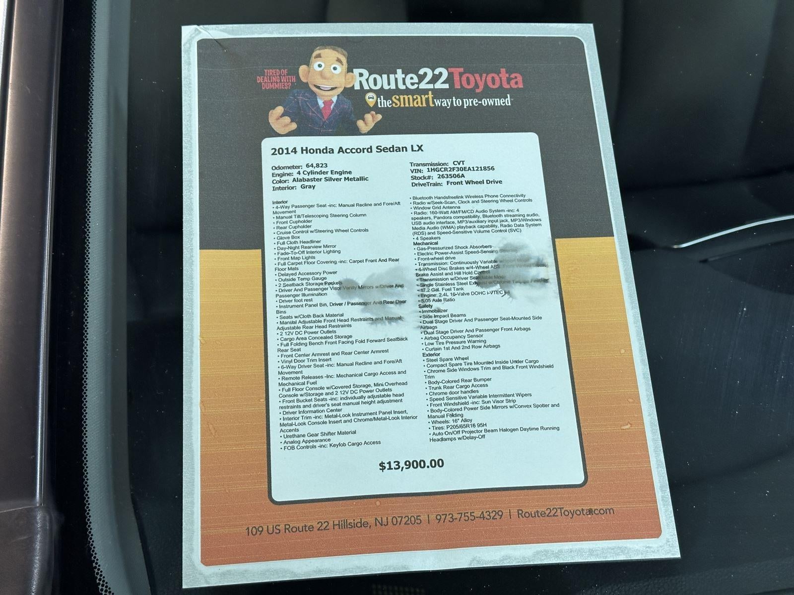 2014 Honda Accord Sedan LX