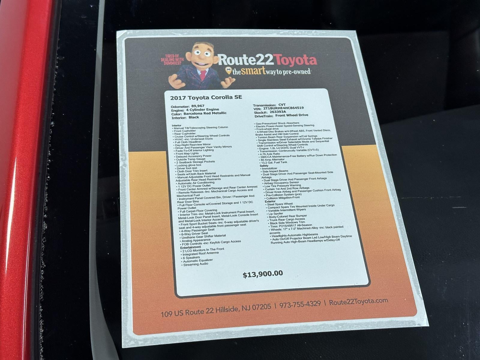 2017 Toyota Corolla SE