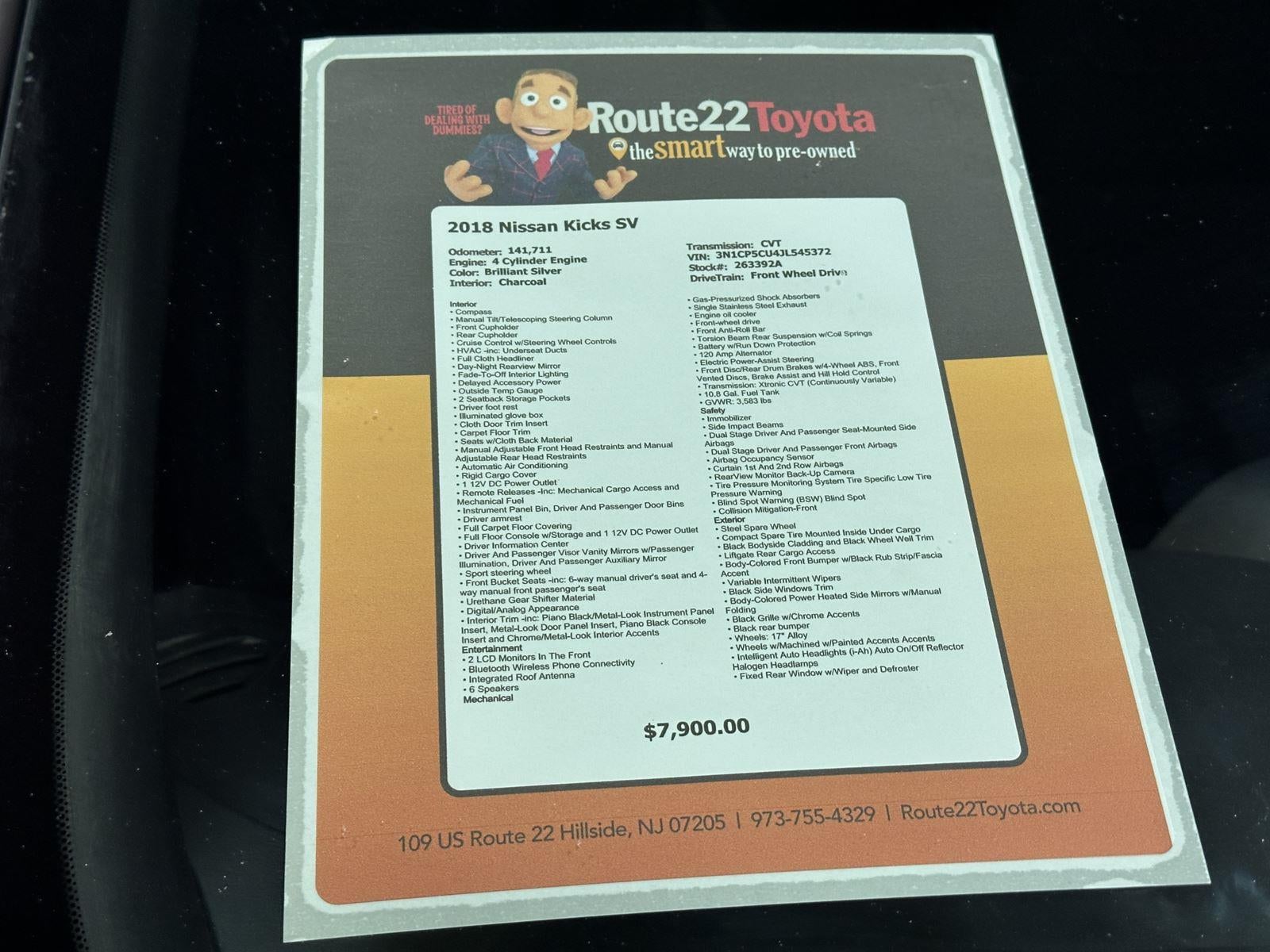 2018 Nissan Kicks SV