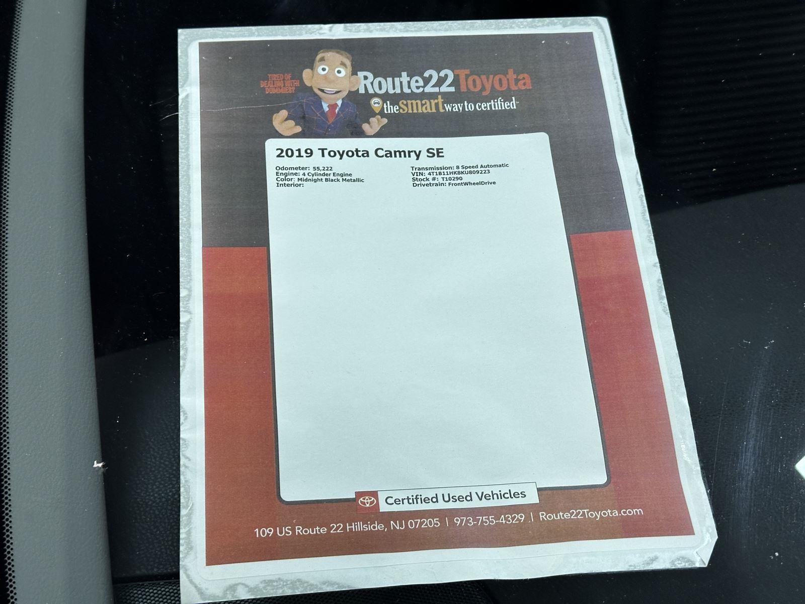 2019 Toyota Camry SE