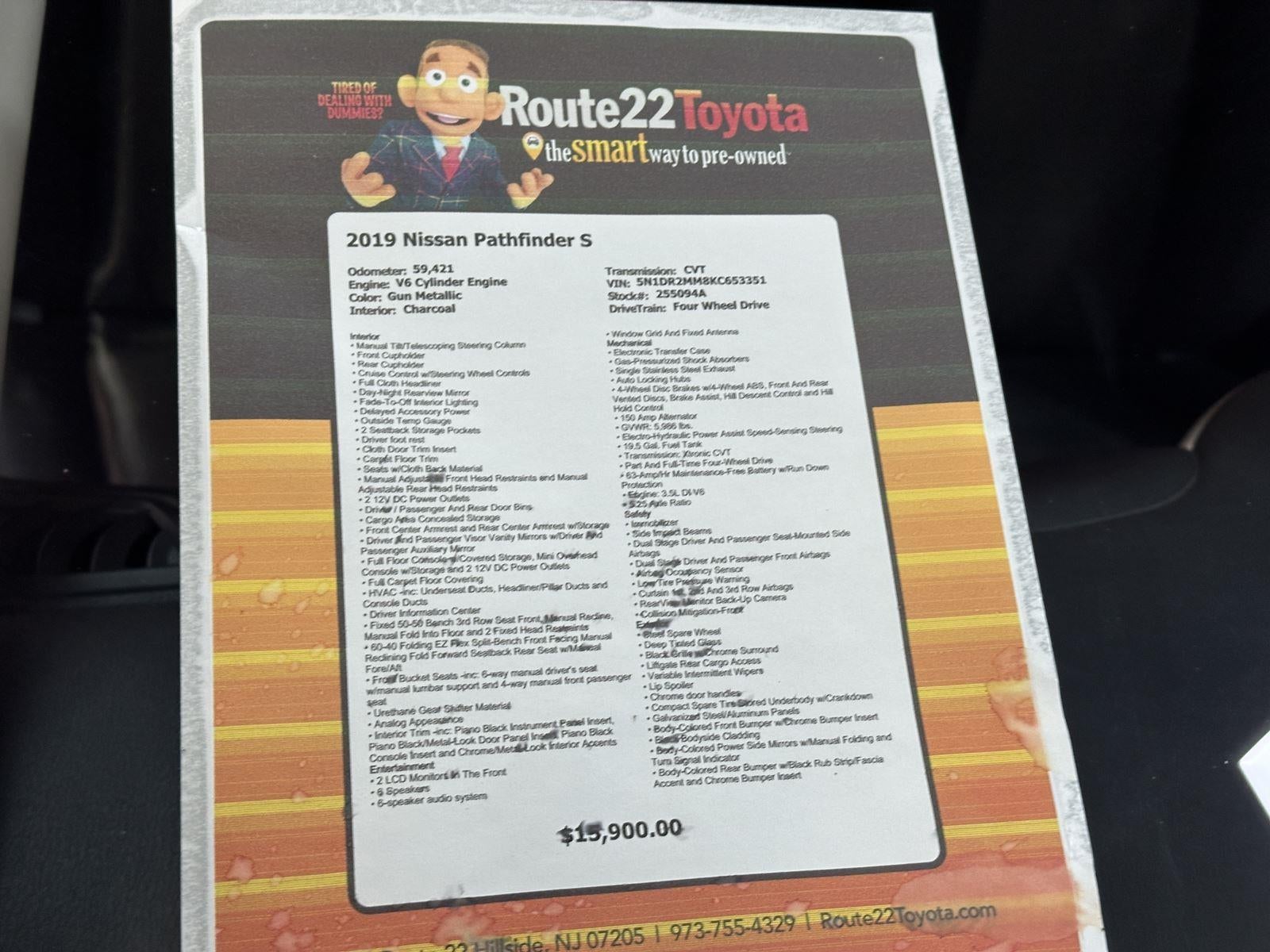 2019 Nissan Pathfinder S