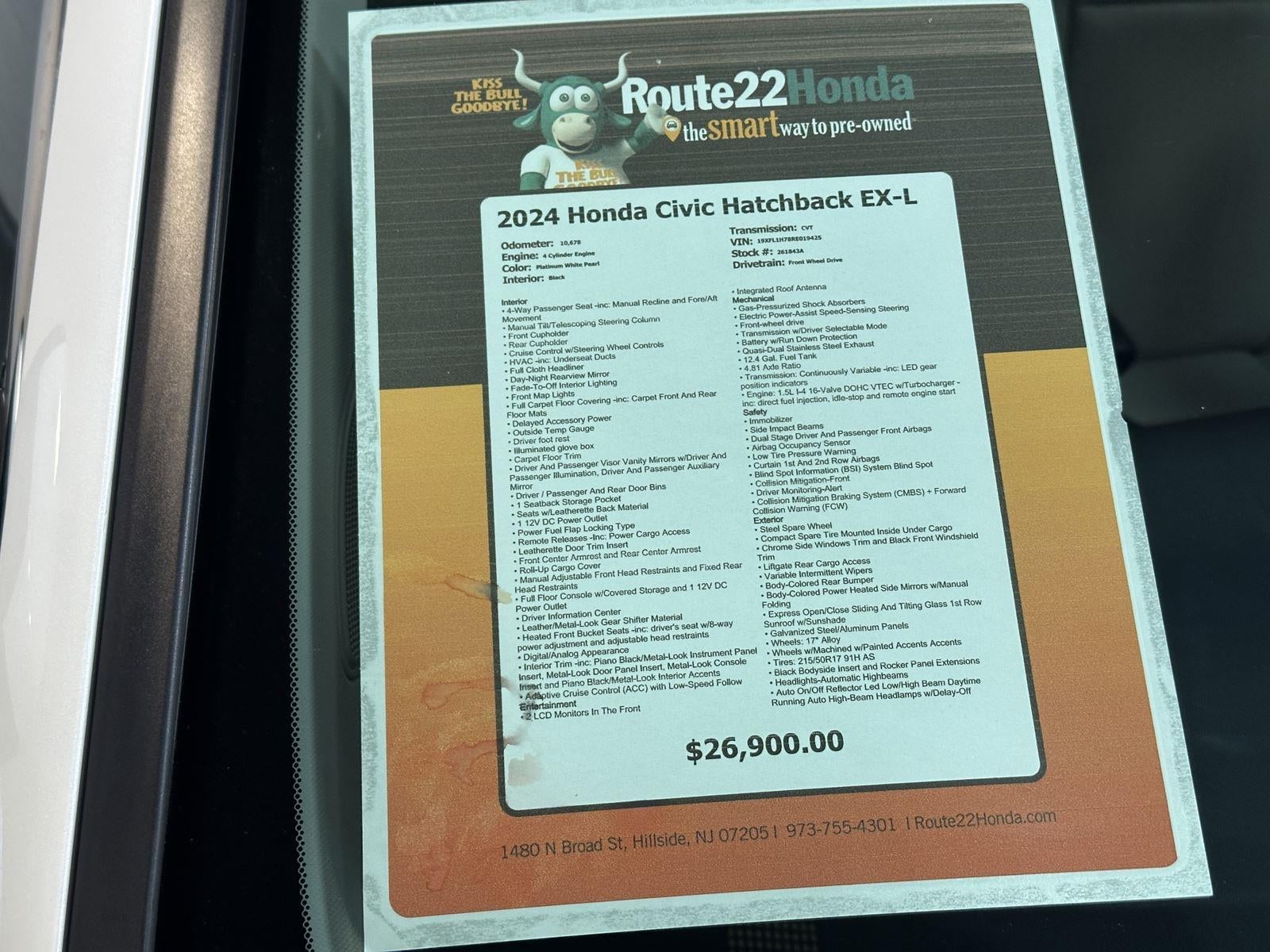 2024 Honda Civic Hatchback EX-L