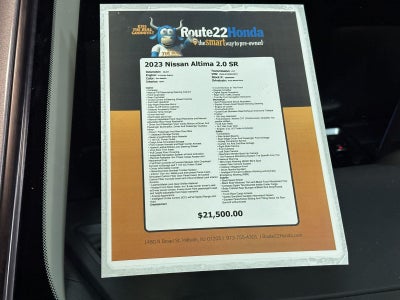 2023 Nissan Altima 2.0 SR