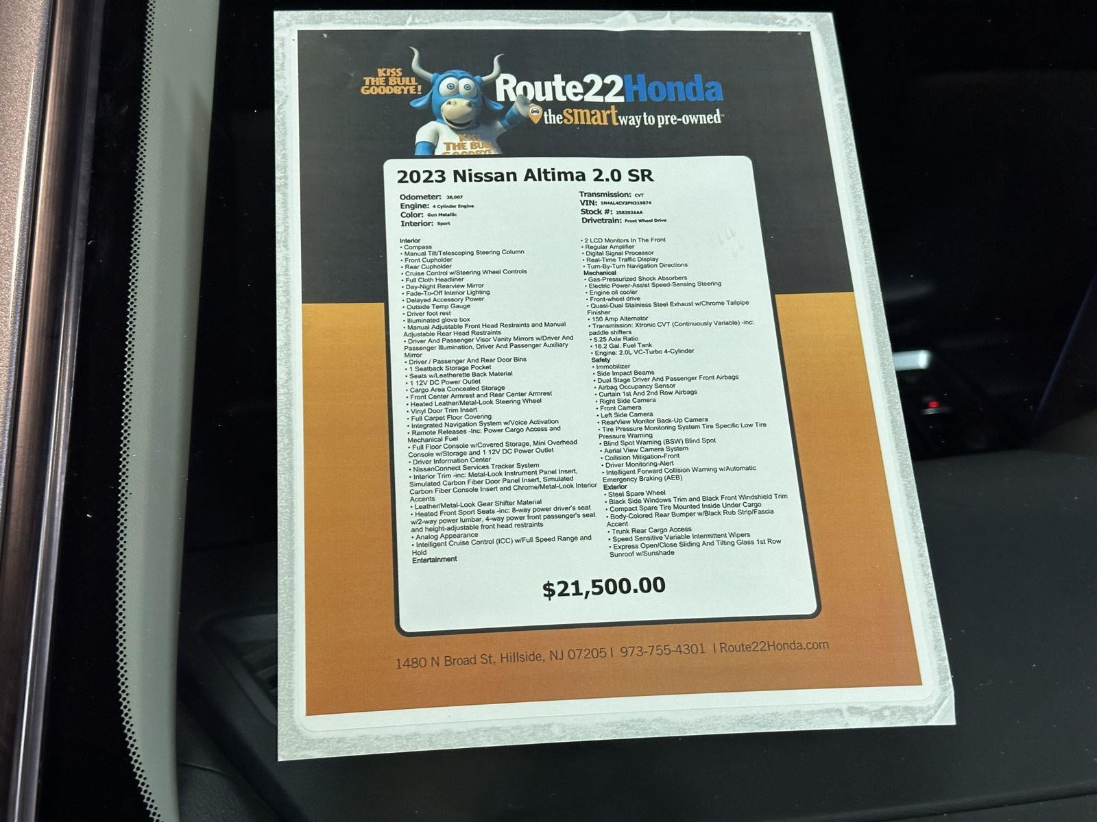 2023 Nissan Altima 2.0 SR