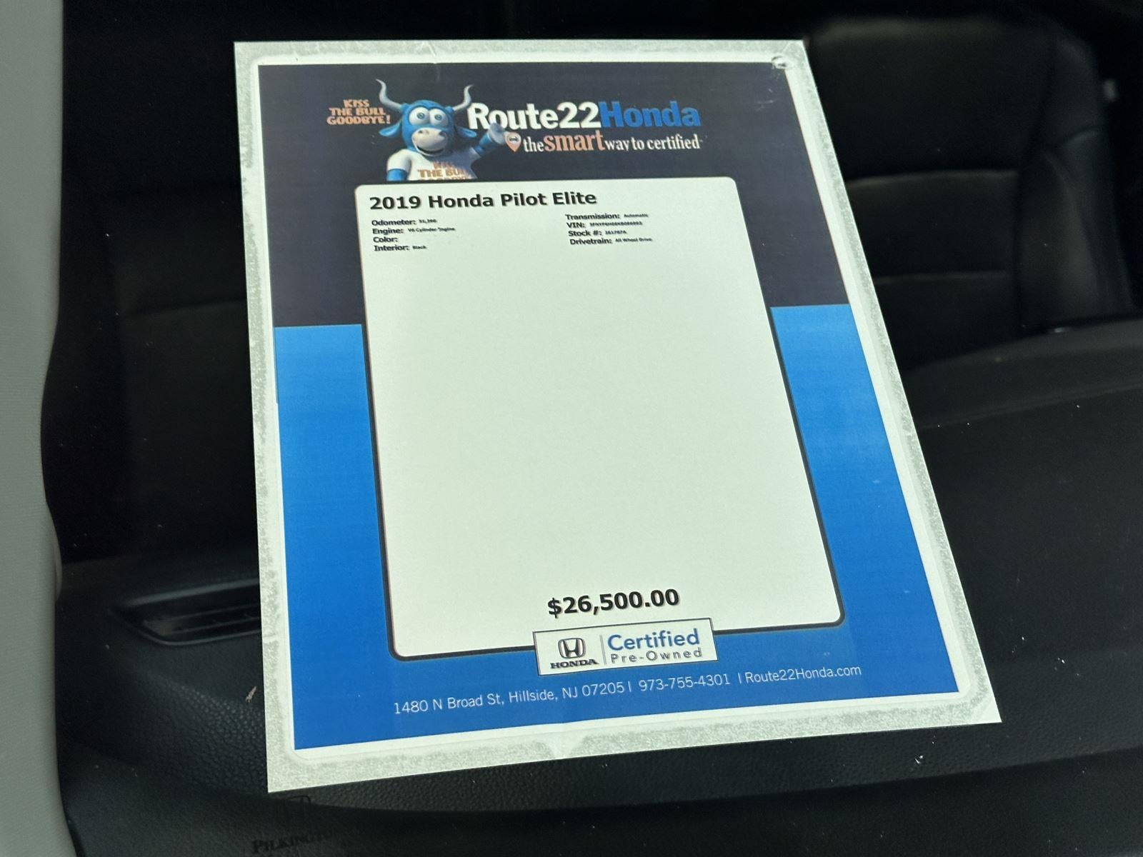 2019 Honda Pilot Elite