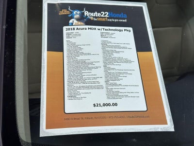 2018 Acura MDX w/Technology Pkg