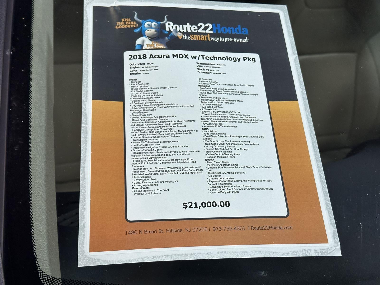 2018 Acura MDX w/Technology Pkg